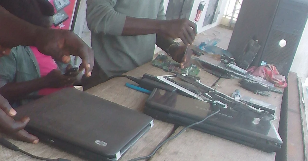 This is an image of "African people at work" from